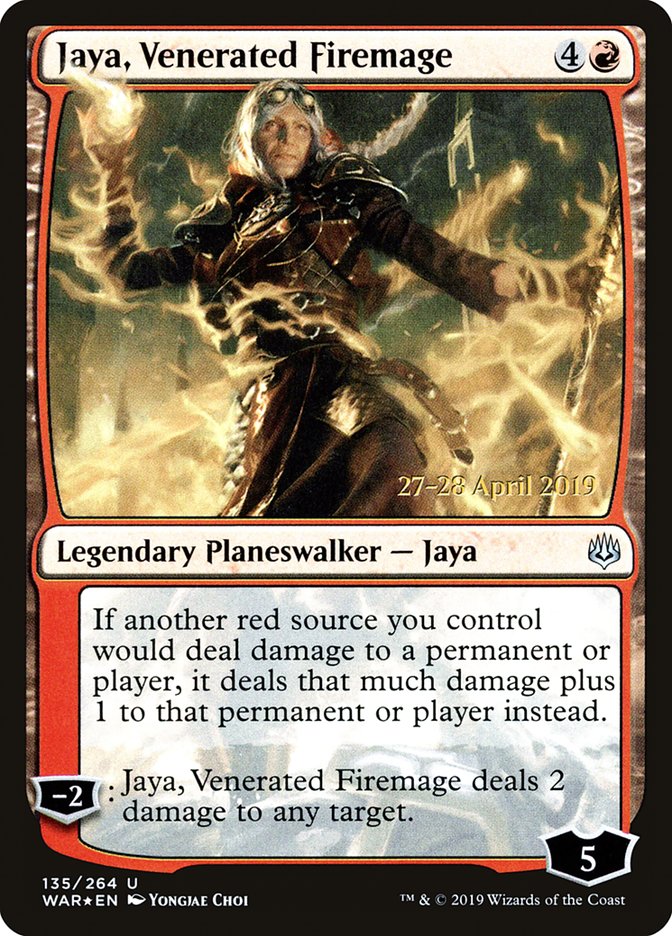 Jaya, Venerated Firemage  [War of the Spark Prerelease Promos] | Impulse Games and Hobbies