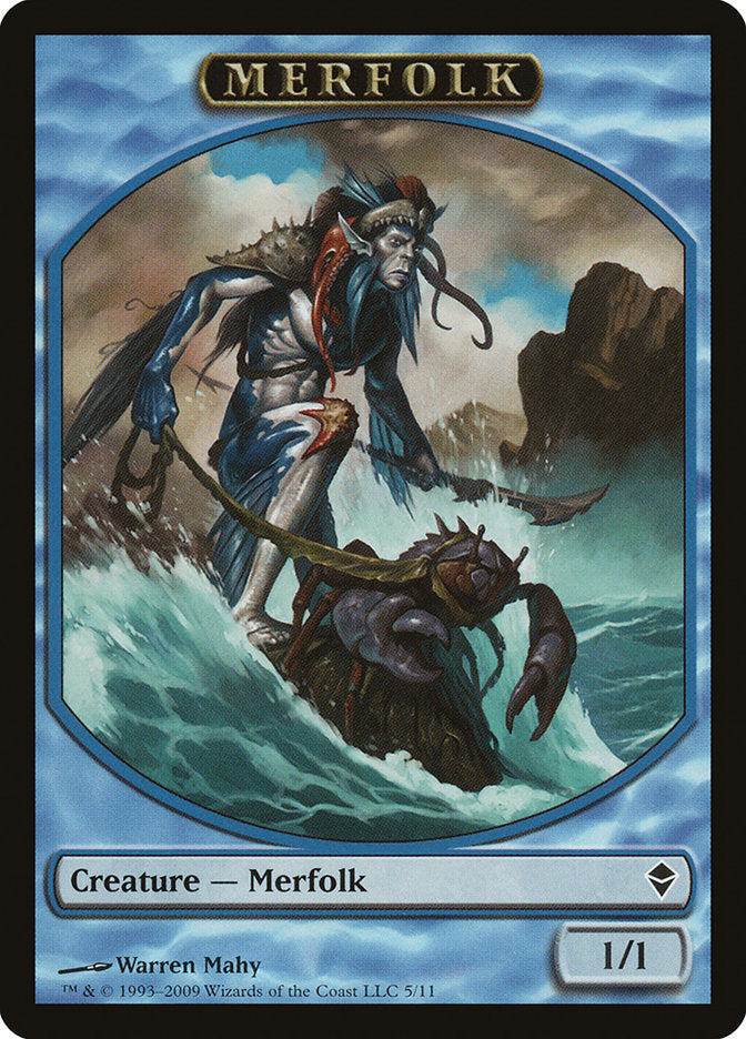 Merfolk Token [Zendikar Tokens] | Impulse Games and Hobbies