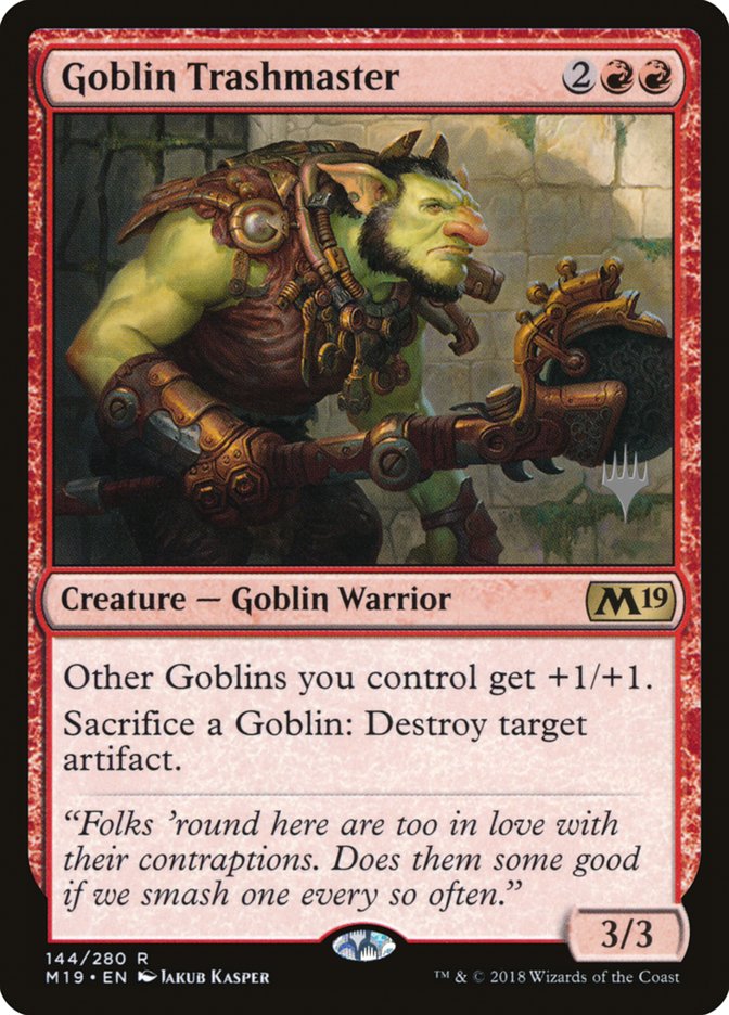 Goblin Trashmaster (Promo Pack) [Core Set 2019 Promos] | Impulse Games and Hobbies