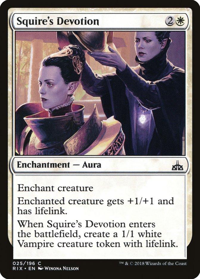 Squire's Devotion [Rivals of Ixalan] | Impulse Games and Hobbies