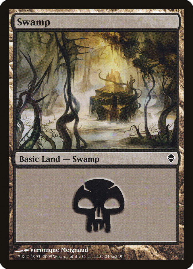 Swamp (240a) [Zendikar] | Impulse Games and Hobbies