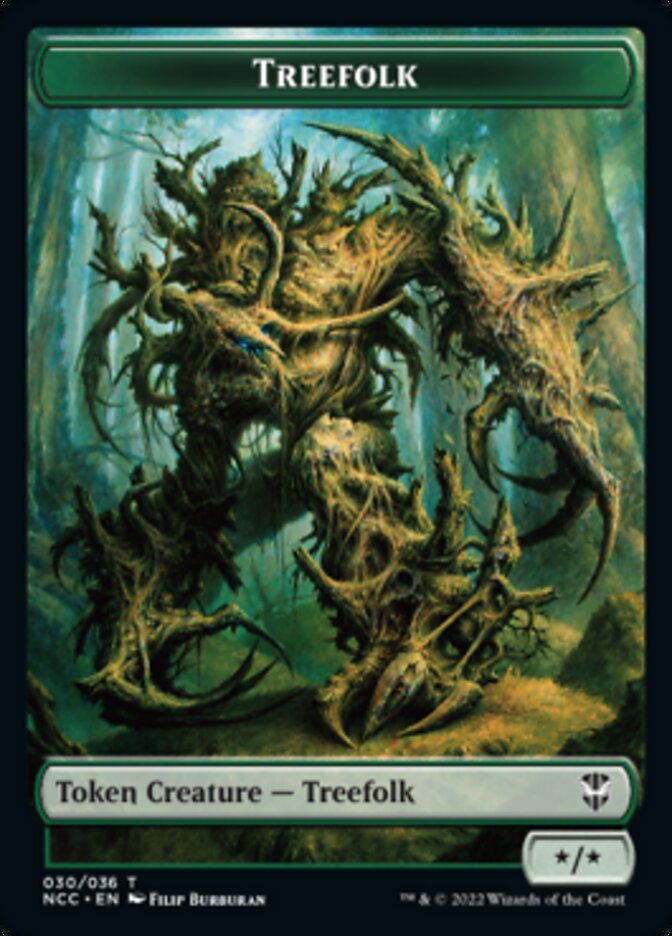 Treefolk // Spider Double-sided Token [Streets of New Capenna Commander Tokens] | Impulse Games and Hobbies