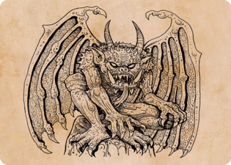 Cloister Gargoyle (Showcase) Art Card [Dungeons & Dragons: Adventures in the Forgotten Realms Art Series] | Impulse Games and Hobbies