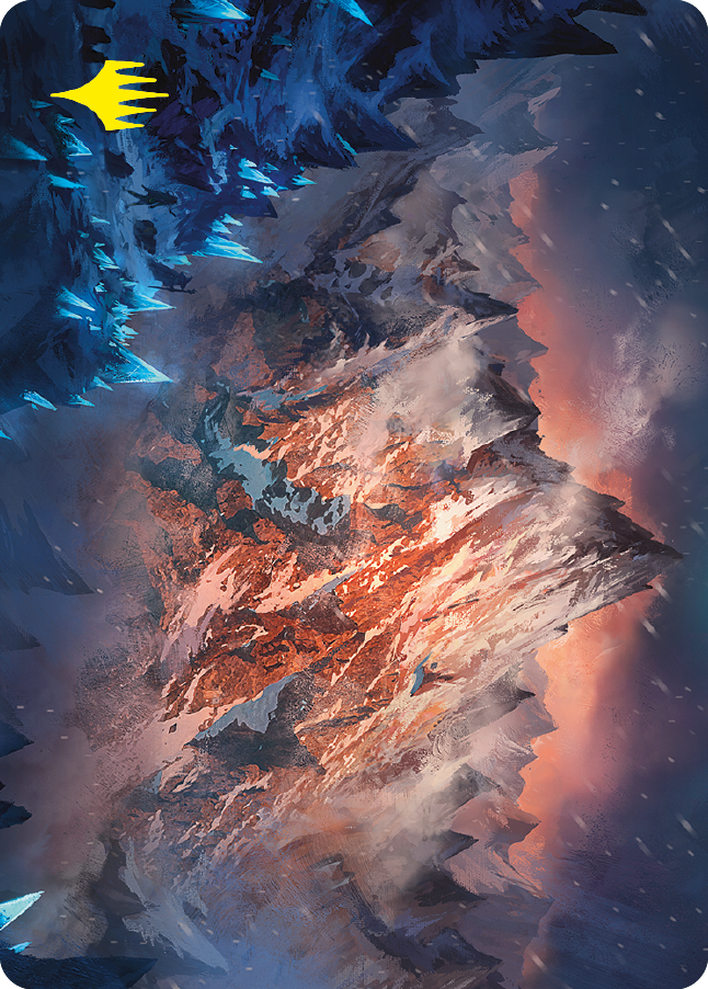 Mountain Art Card (Gold-Stamped Signature) [The Lord of the Rings: Tales of Middle-earth Art Series] | Impulse Games and Hobbies