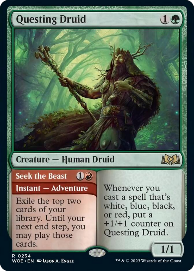 Questing Druid // Seek the Beast [Wilds of Eldraine] | Impulse Games and Hobbies