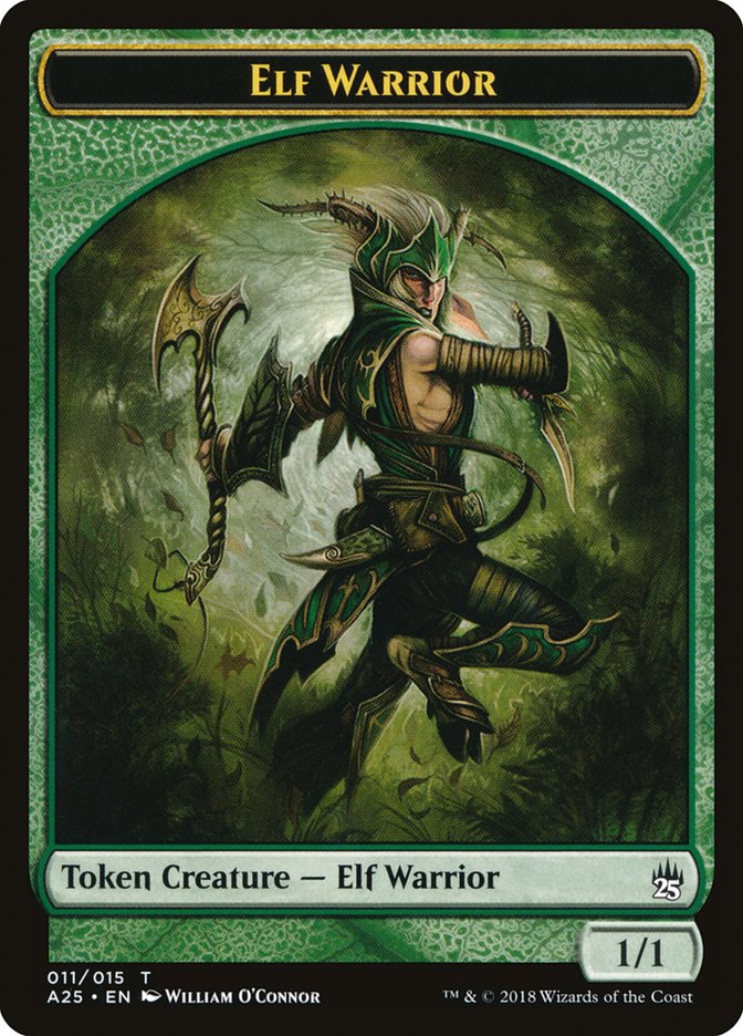 Elf Warrior Token [Masters 25 Tokens] | Impulse Games and Hobbies