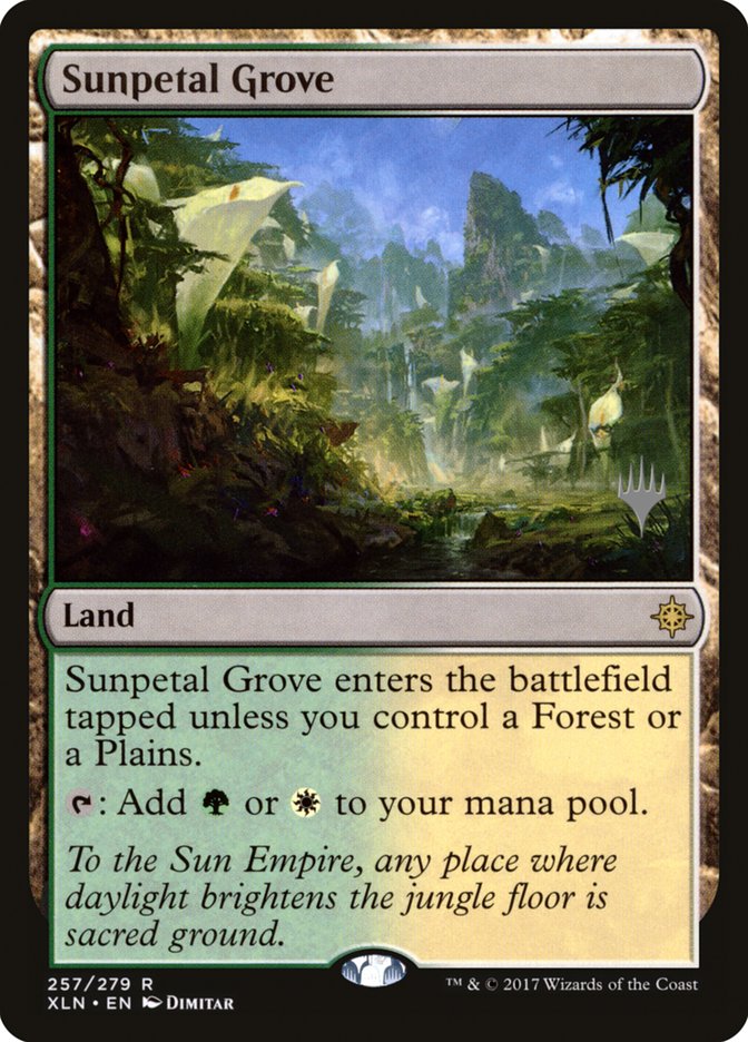 Sunpetal Grove (Promo Pack) [Ixalan Promos] | Impulse Games and Hobbies