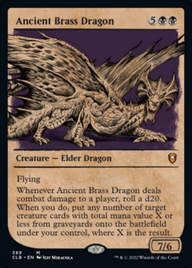 Ancient Brass Dragon (Showcase) [Commander Legends: Battle for Baldur's Gate] | Impulse Games and Hobbies