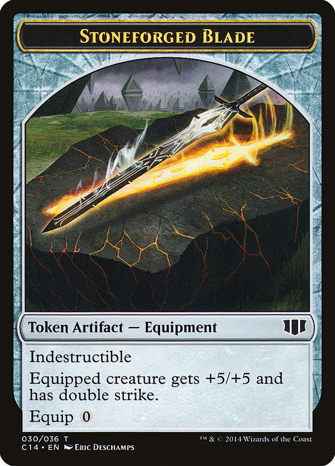 Stoneforged Blade // Germ Double-sided Token [Commander 2014 Tokens] | Impulse Games and Hobbies