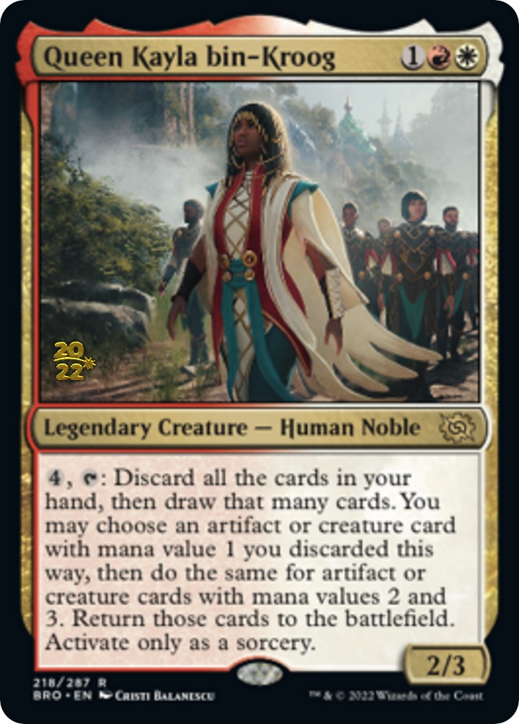 Queen Kayla bin-Kroog [The Brothers' War: Prerelease Promos] | Impulse Games and Hobbies