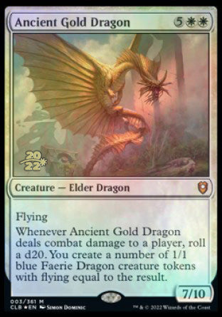 Ancient Gold Dragon [Commander Legends: Battle for Baldur's Gate Prerelease Promos] | Impulse Games and Hobbies