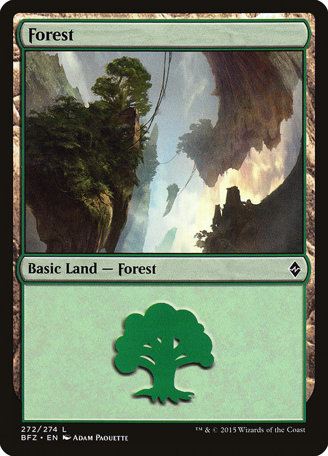 Forest (272) [Battle for Zendikar] | Impulse Games and Hobbies