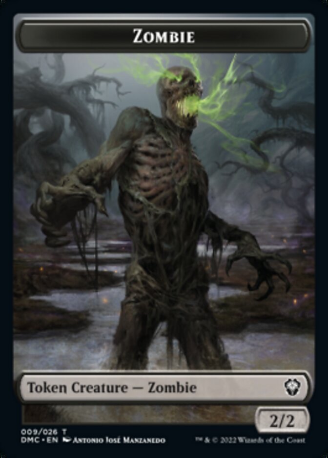 Phyrexian // Zombie Double-sided Token [Dominaria United Tokens] | Impulse Games and Hobbies