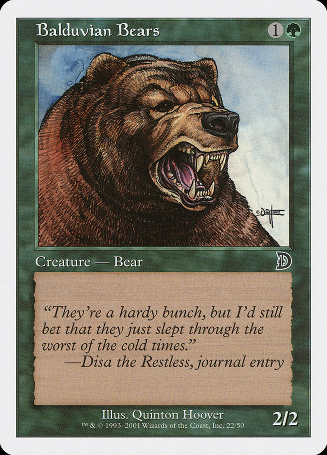 Balduvian Bears [Deckmasters] | Impulse Games and Hobbies