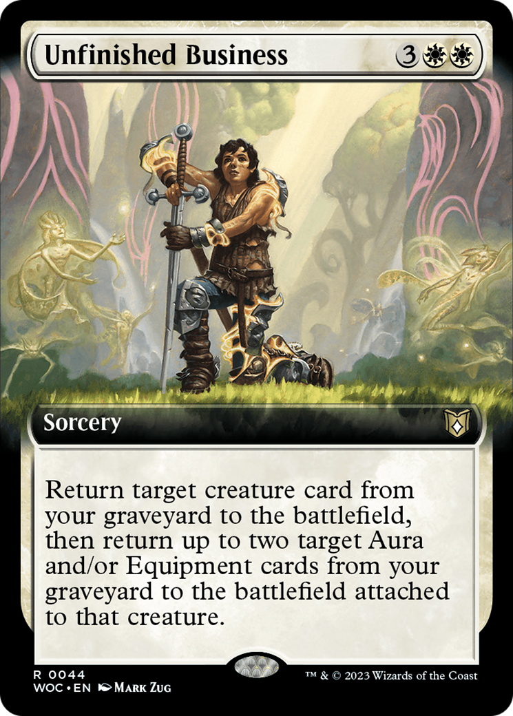 Unfinished Business (Extended Art) [Wilds of Eldraine Commander] | Impulse Games and Hobbies