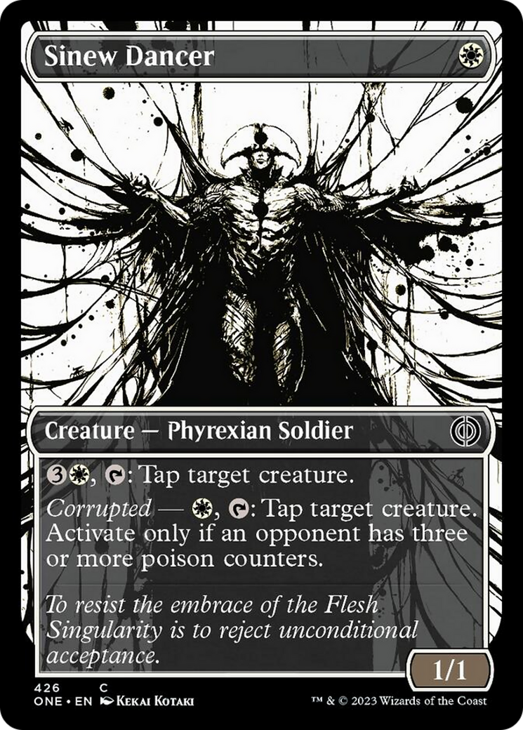 Sinew Dancer (Showcase Ichor Step-and-Compleat Foil) [Phyrexia: All Will Be One] | Impulse Games and Hobbies