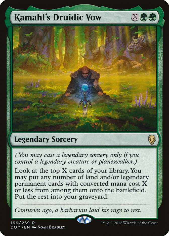 Kamahl's Druidic Vow [Dominaria] | Impulse Games and Hobbies