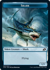 Angel Warrior // Shark Double-Sided Token [Challenger Decks 2021 Tokens] | Impulse Games and Hobbies