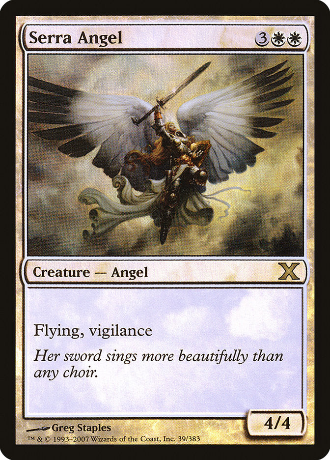 Serra Angel (Premium Foil) [Tenth Edition] | Impulse Games and Hobbies