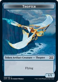 Thopter (008) // Wurm (030) Double-sided Token [Double Masters Tokens] | Impulse Games and Hobbies