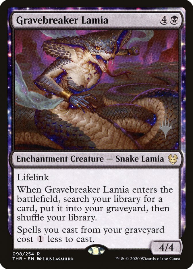 Gravebreaker Lamia (Promo Pack) [Theros Beyond Death Promos] | Impulse Games and Hobbies