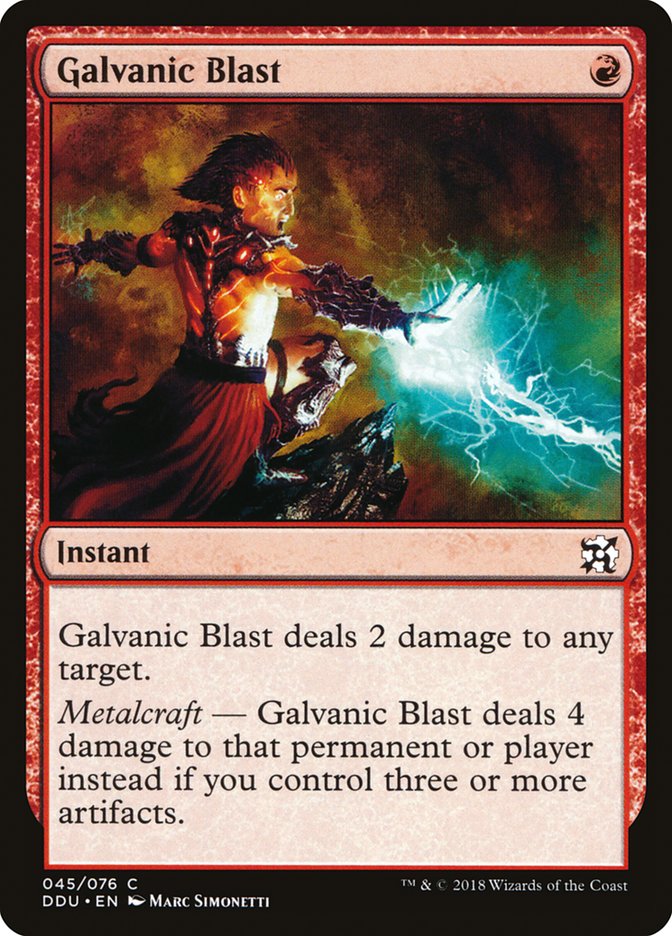 Galvanic Blast [Duel Decks: Elves vs. Inventors] | Impulse Games and Hobbies