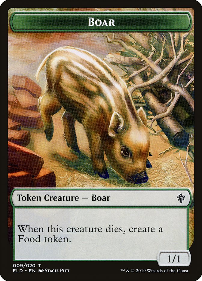 Boar [Throne of Eldraine Tokens] | Impulse Games and Hobbies