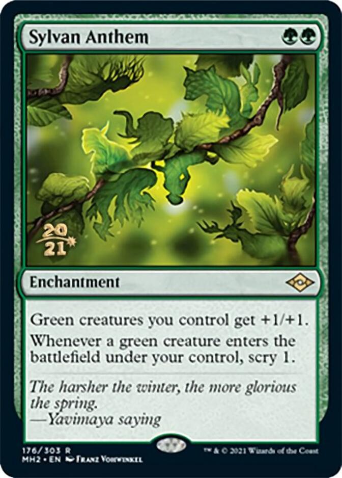 Sylvan Anthem [Modern Horizons 2 Prerelease Promos] | Impulse Games and Hobbies