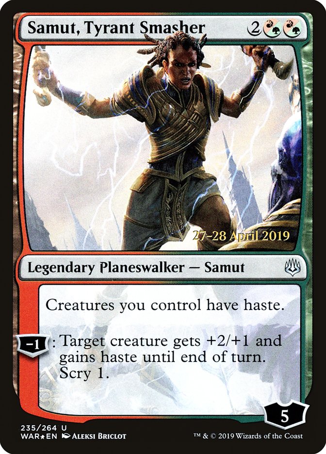 Samut, Tyrant Smasher  [War of the Spark Prerelease Promos] | Impulse Games and Hobbies