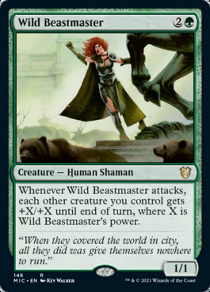 Wild Beastmaster [Innistrad: Midnight Hunt Commander] | Impulse Games and Hobbies