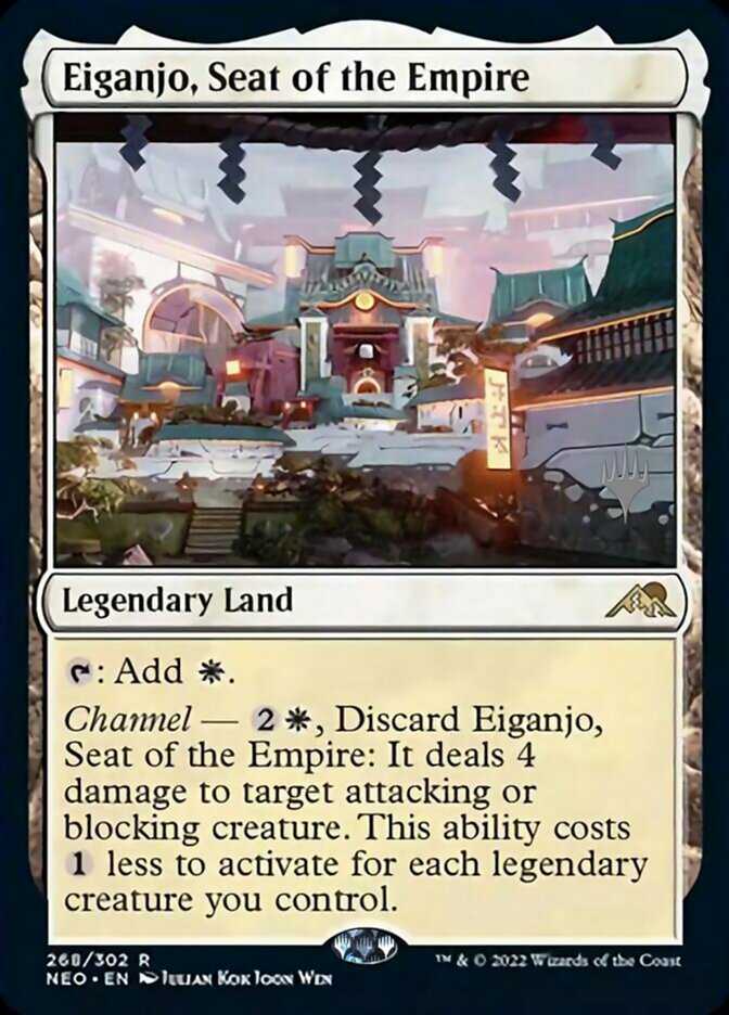 Eiganjo, Seat of the Empire (Promo Pack) [Kamigawa: Neon Dynasty Promos] | Impulse Games and Hobbies