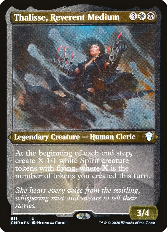 Thalisse, Reverent Medium (Etched) [Commander Legends] | Impulse Games and Hobbies