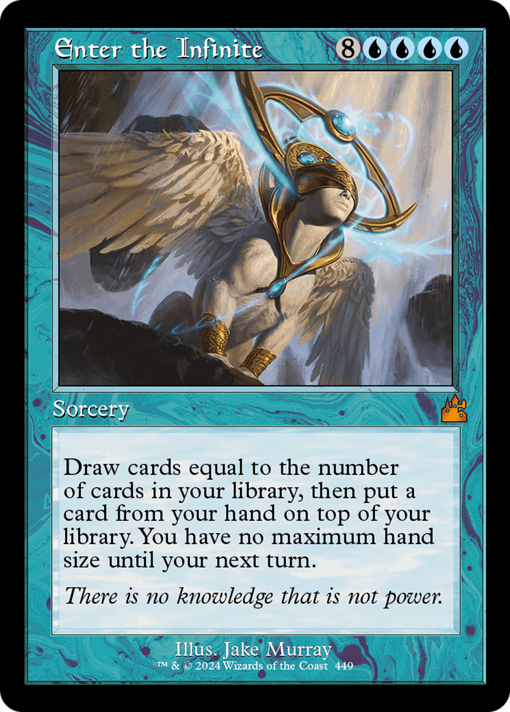 Enter the Infinite (Retro Frame) [Ravnica Remastered] | Impulse Games and Hobbies