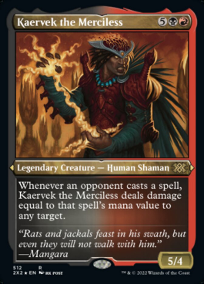 Kaervek the Merciless (Foil Etched) [Double Masters 2022] | Impulse Games and Hobbies