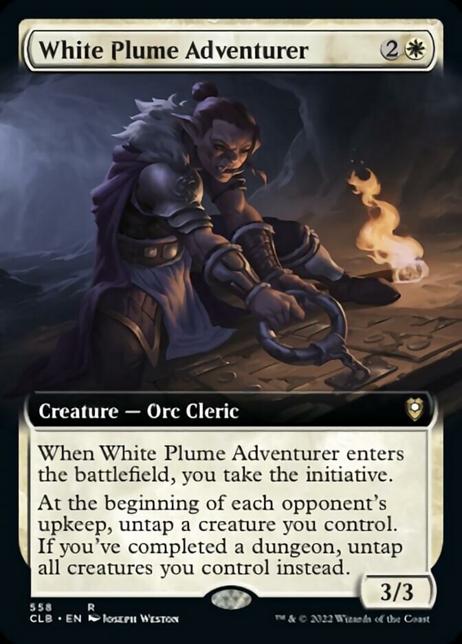 White Plume Adventurer (Extended Art) [Commander Legends: Battle for Baldur's Gate] | Impulse Games and Hobbies