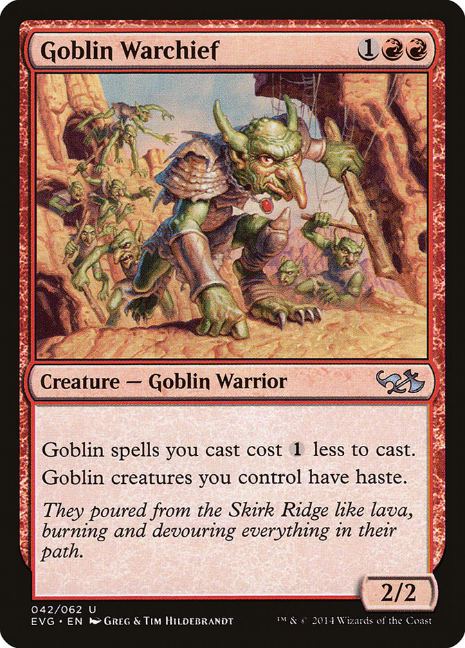 Goblin Warchief (Elves vs. Goblins) [Duel Decks Anthology] | Impulse Games and Hobbies