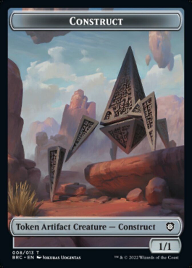 Construct (008) // Phyrexian Myr Double-Sided Token [The Brothers' War Commander Tokens] | Impulse Games and Hobbies