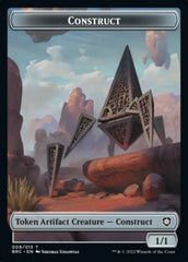 Construct (008) // Phyrexian Myr Double-Sided Token [The Brothers' War Commander Tokens] | Impulse Games and Hobbies