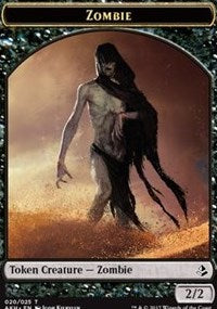 Zombie // Trueheart Duelist Token [Amonkhet Tokens] | Impulse Games and Hobbies