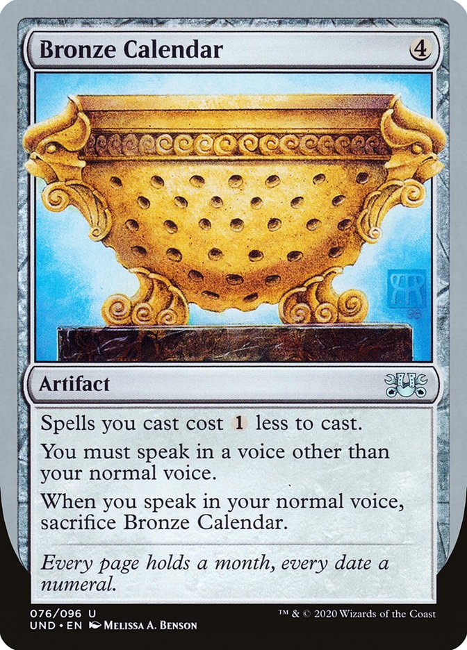 Bronze Calendar [Unsanctioned] | Impulse Games and Hobbies