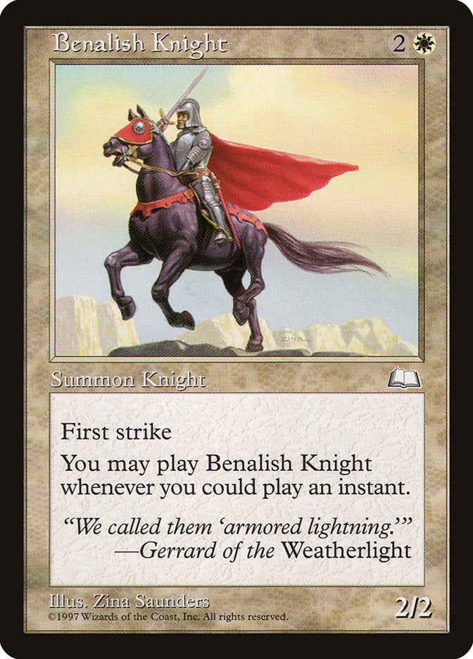 Benalish Knight [Weatherlight] | Impulse Games and Hobbies