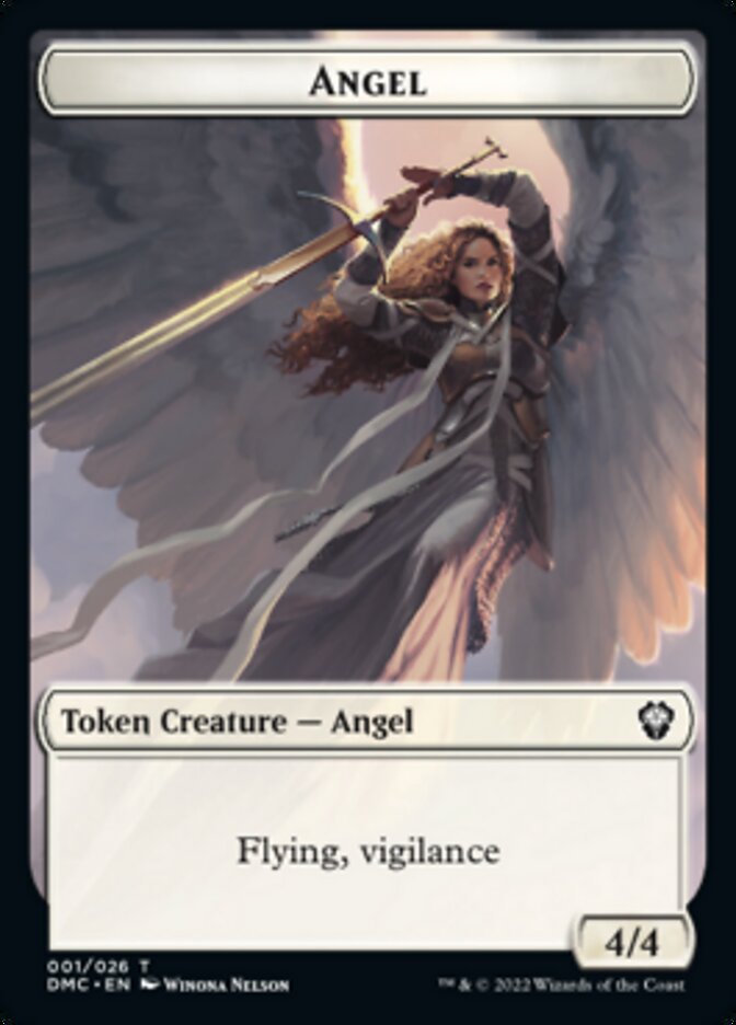 Bird (002) // Angel Double-sided Token [Dominaria United Tokens] | Impulse Games and Hobbies
