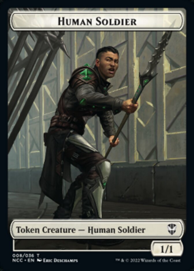 Eldrazi // Human Soldier Double-sided Token [Streets of New Capenna Commander Tokens] | Impulse Games and Hobbies