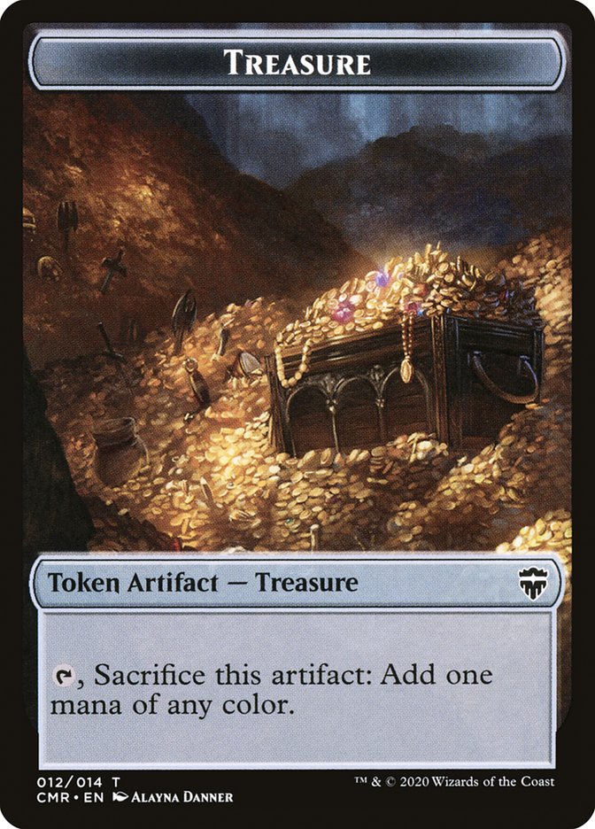 Treasure Token [Commander Legends Tokens] | Impulse Games and Hobbies