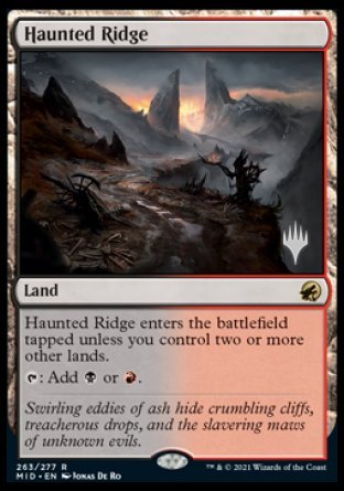 Haunted Ridge (Promo Pack) [Innistrad: Midnight Hunt Promos] | Impulse Games and Hobbies