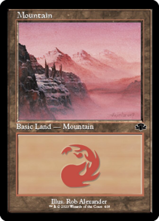 Mountain (408) (Retro) [Dominaria Remastered] | Impulse Games and Hobbies