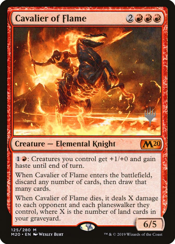 Cavalier of Flame (Promo Pack) [Core Set 2020 Promos] | Impulse Games and Hobbies