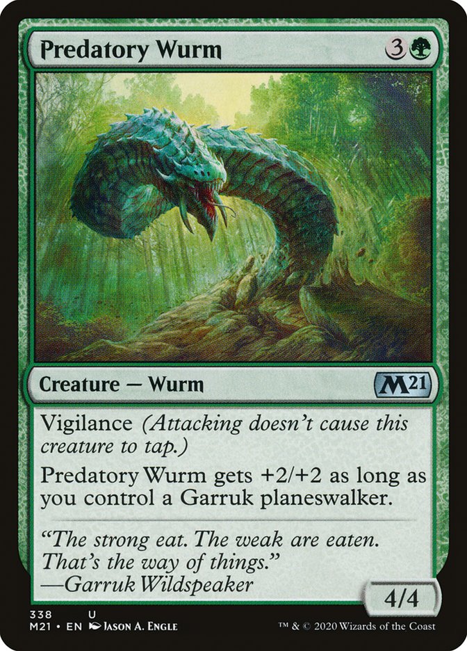 Predatory Wurm [Core Set 2021] | Impulse Games and Hobbies