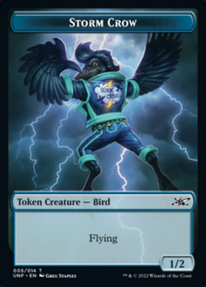 Storm Crow Token [Unfinity Tokens] | Impulse Games and Hobbies