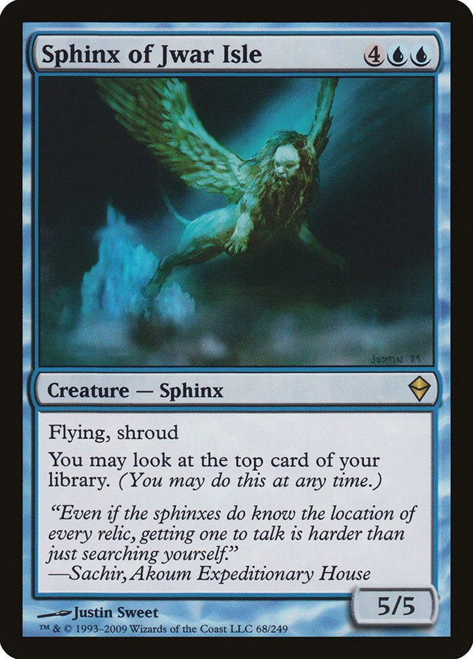 Sphinx of Jwar Isle [Zendikar] | Impulse Games and Hobbies